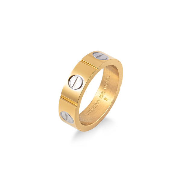 Vis Ring - Gold/Silver