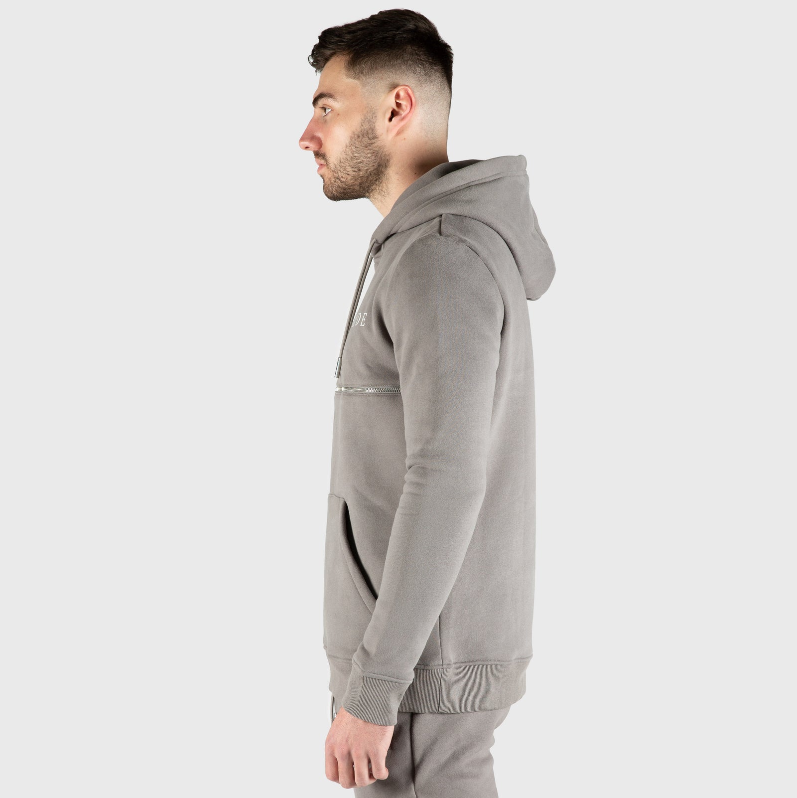 パーカー・フーディ Stone  Grey Zipper Hoodie With Classic Hood 4354_cb928911a5-221052903_1-
