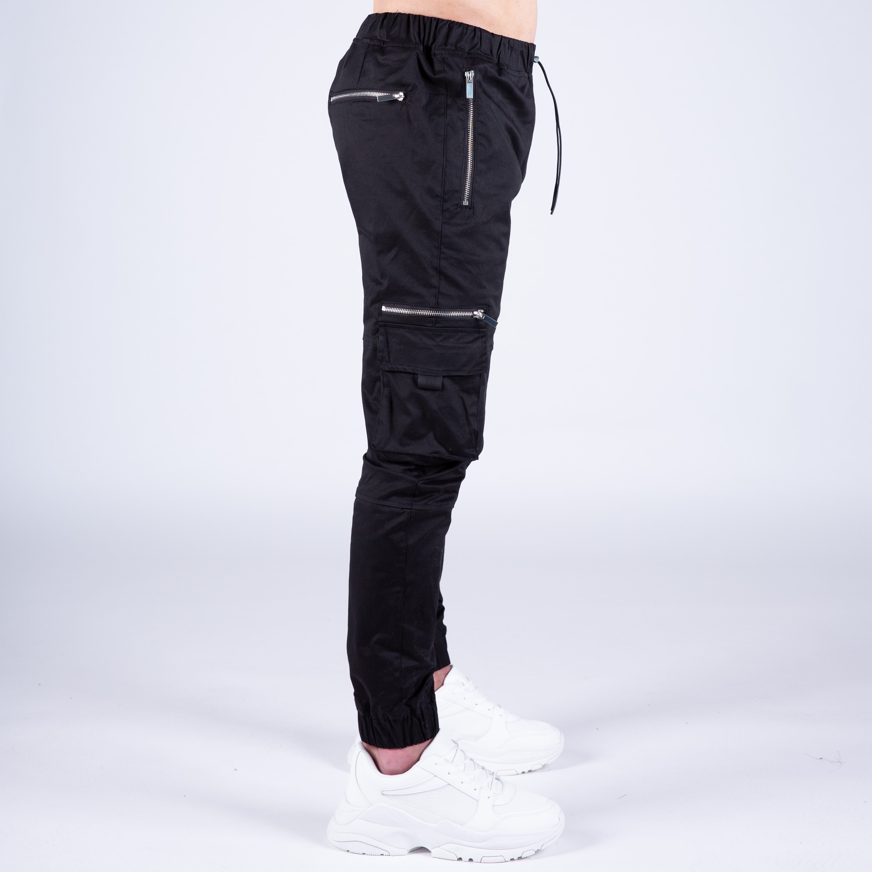 ankle zip trousers