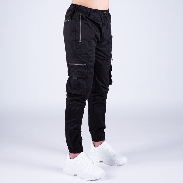 Première Zip Slim Cargo Pant - Black